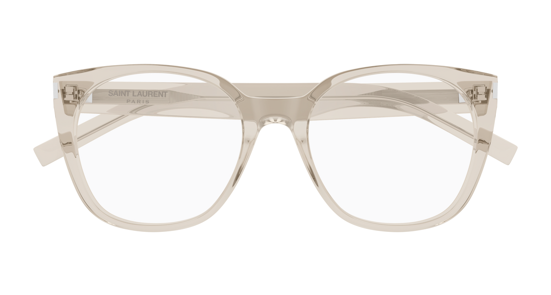 Gafas graduadas saint laurent sl 897 004 beige cat eye femenino talla 55mm - Vista de detalle