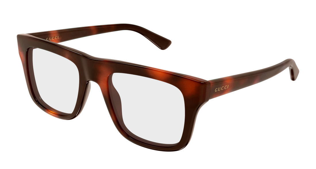 Lunettes de vue gucci gg2242o 002 havana rectangular / squared masculino taille 51mm - Vue principale