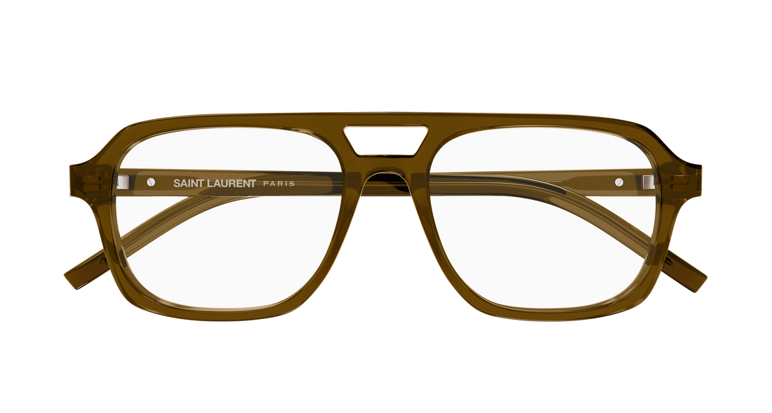 Brillen saint laurent sl m179 005 marron pilot/navigator femenino größe 53mm - Detailansicht