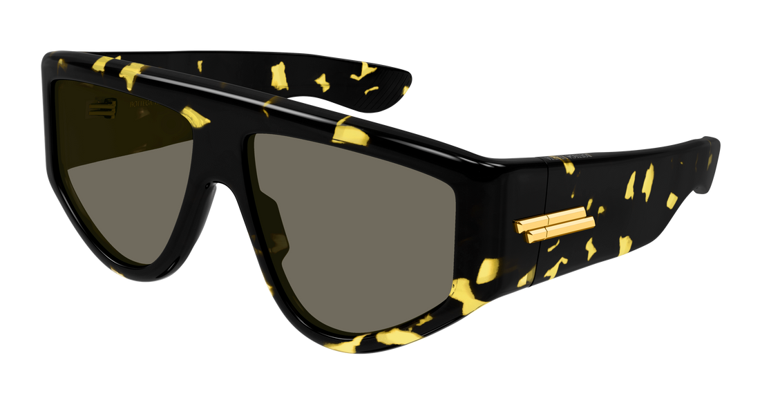 Lunettes de soleil bottega veneta bv1492s 003 havana shield unisex taille 59mm - Vue principale