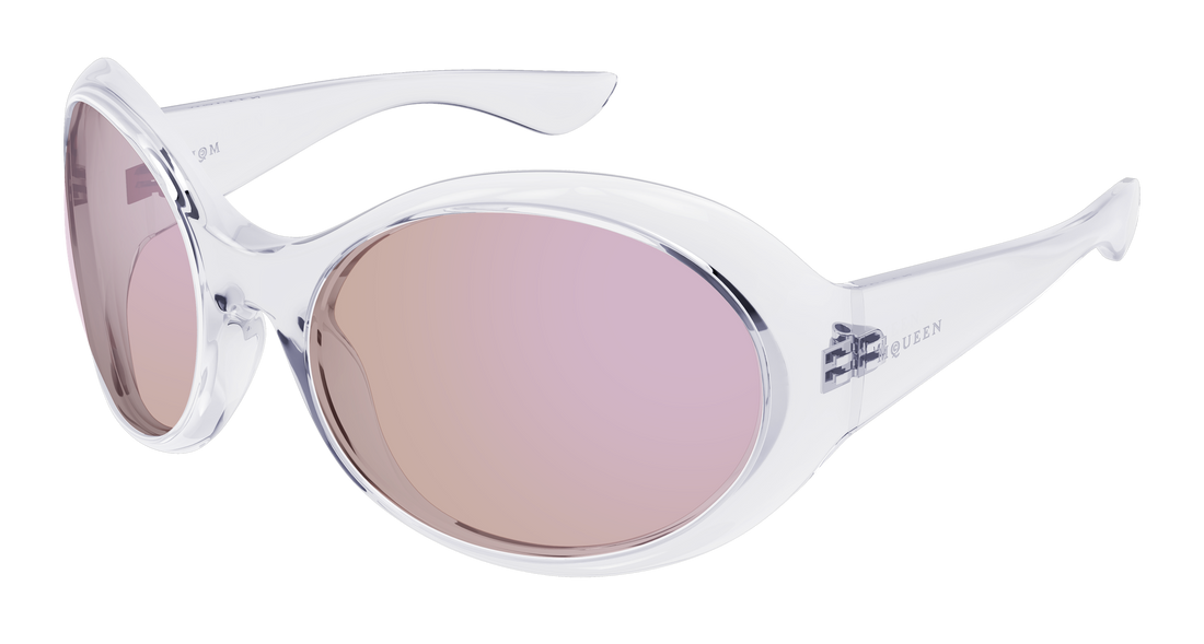 Lunettes de soleil alexander mcqueen am0592s 004 transparente round/oval/panthos unisex taille 65mm - Vue principale