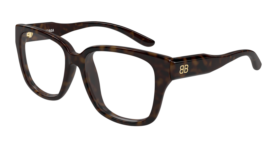 Brillen balenciaga bb0513o 002 havana rectangular / squared femenino größe 55mm - Hauptansicht