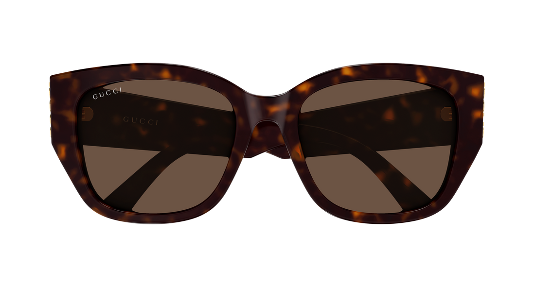 Sunglasses gucci gg2043sa 002 havana round/oval/panthos femenino size 55mm - Detailed view