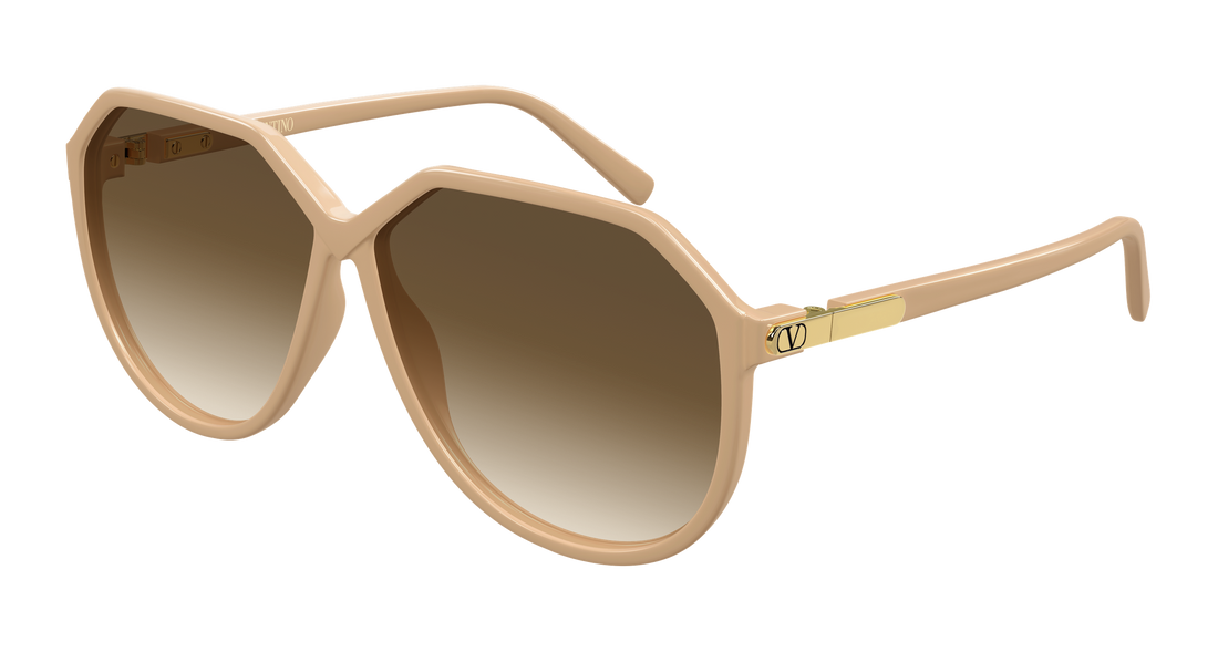 Sonnenbrillen valentino vg0026s 004 beige geometrical/directional femenino größe 61mm - Hauptansicht