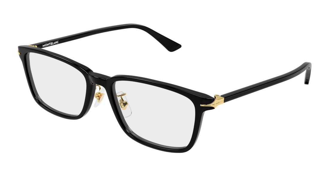 Brillen montblanc mb0531oa 001 negro rectangular / squared masculino größe 54mm - Hauptansicht