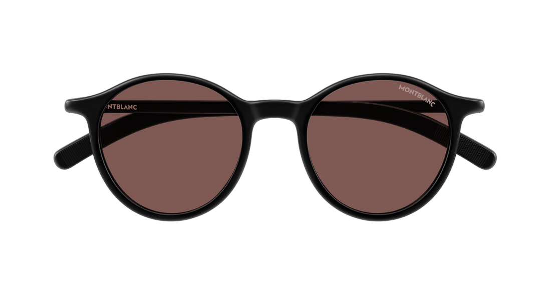 Lunettes de soleil montblanc mb0324s 006 negro round/oval/panthos masculino taille 50mm - Vue détaillée