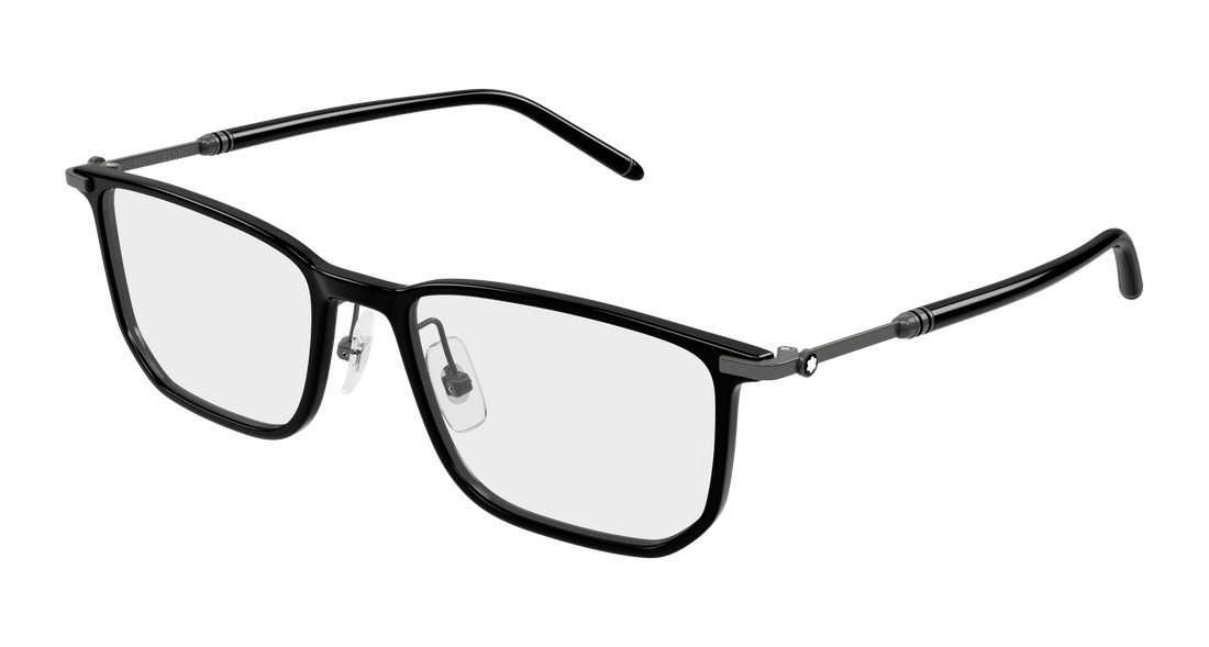 Brillen montblanc mb0523o 001 negro rectangular / squared masculino größe 54mm - Hauptansicht