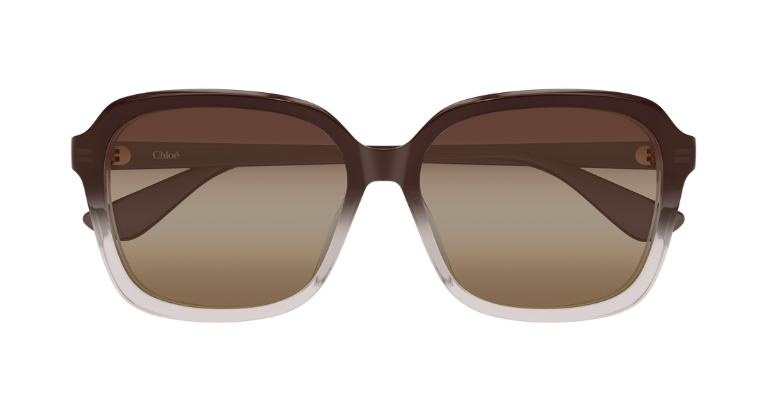 Lunettes de soleil chloé ch0390sk 003 marron rectangular / squared femenino taille 59mm - Vue détaillée