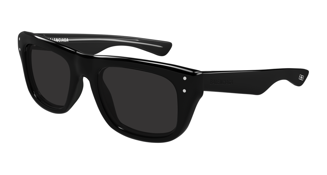 Lunettes de soleil balenciaga bb0521s 001 negro rectangular / squared masculino taille 53mm - Vue principale