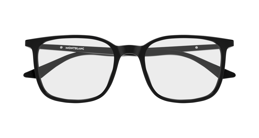 Brillen montblanc mb0511o 001 negro rectangular / squared masculino größe 52mm - Detailansicht