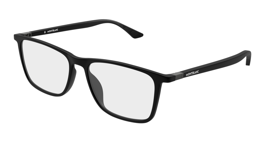 Lunettes de vue montblanc mb0509o 002 negro rectangular / squared masculino taille 55mm - Vue principale
