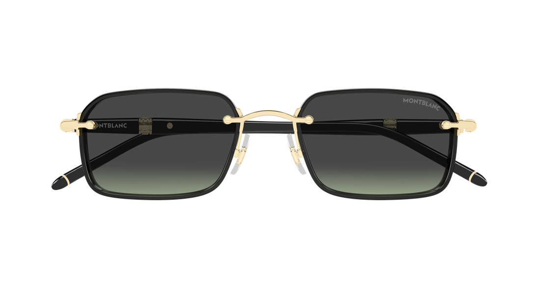 Lunettes de soleil montblanc mb0483s 004 dorado rectangular / squared masculino taille 54mm - Vue détaillée