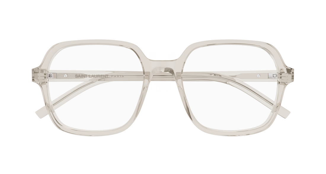Brillen saint laurent sl m190 004 beige rectangular / squared femenino größe 54mm - Detailansicht