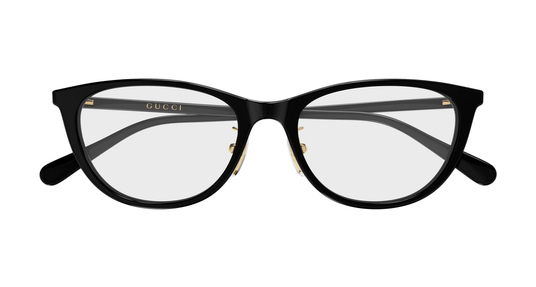 Lunettes de vue gucci gg2261oj 001 negro cat eye femenino taille 53mm - Vue détaillée