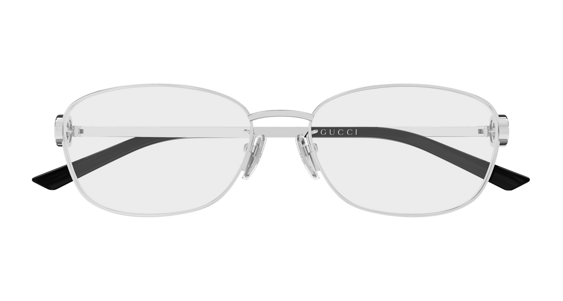 Brillen gucci gg2234oa 002 plateado round/oval/panthos femenino größe 57mm - Detailansicht