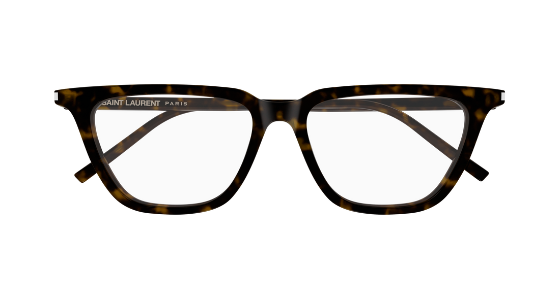 Gafas graduadas saint laurent sl 889 sulpice thin opt 002 havana cat eye femenino talla 53mm - Vista de detalle