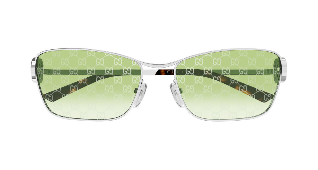Occhiali da sole gucci gg2045s 004 plateado cat eye femenino taglia 58mm - Vista dettagliata