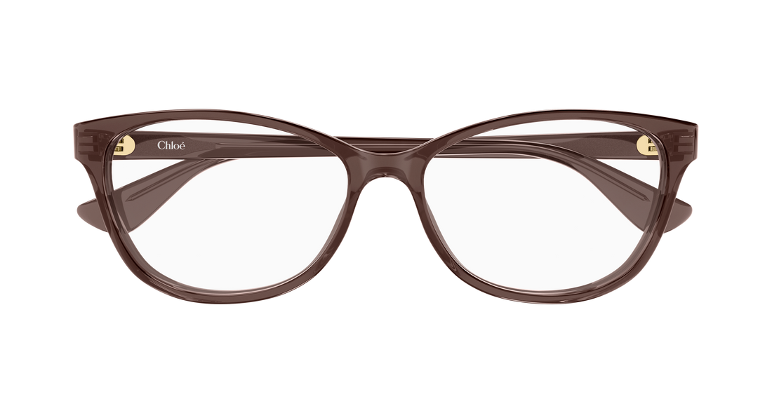 Lunettes de vue chloé ch0394ol 003 marron cat eye femenino taille 55mm - Vue détaillée
