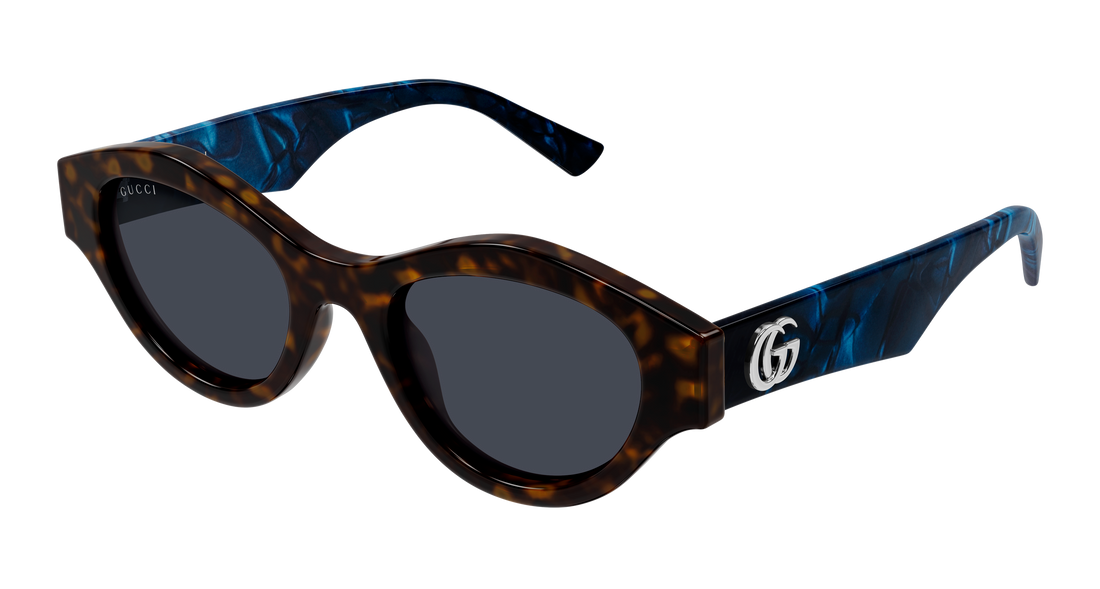Lunettes de soleil gucci gg2207s 005 havana cat eye femenino taille 51mm - Vue principale