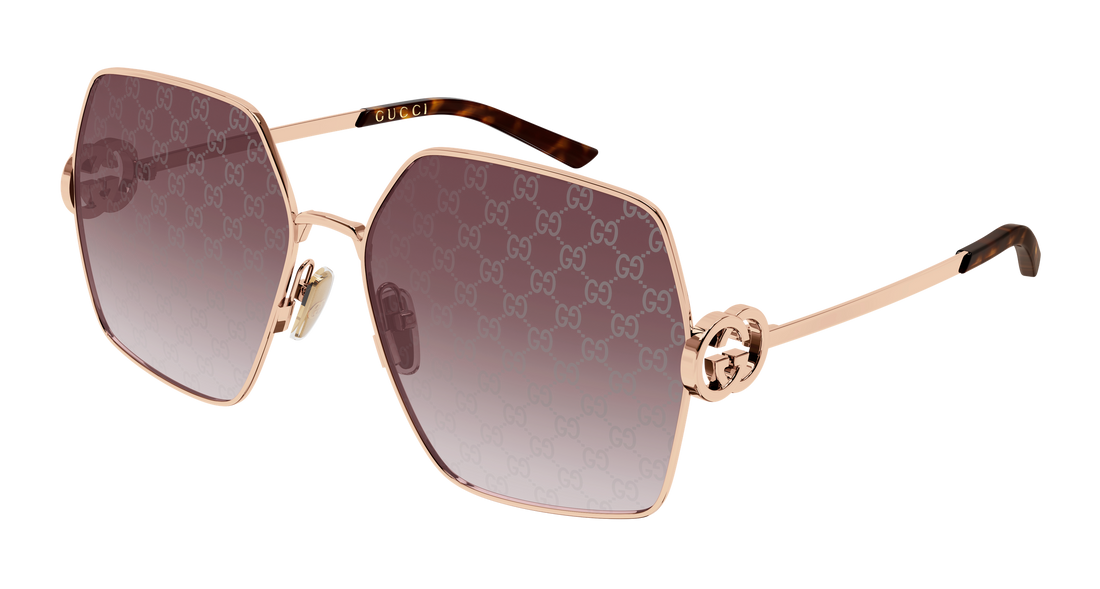 Sonnenbrillen gucci gg2163s 004 dorado rectangular / squared femenino größe 61mm - Hauptansicht
