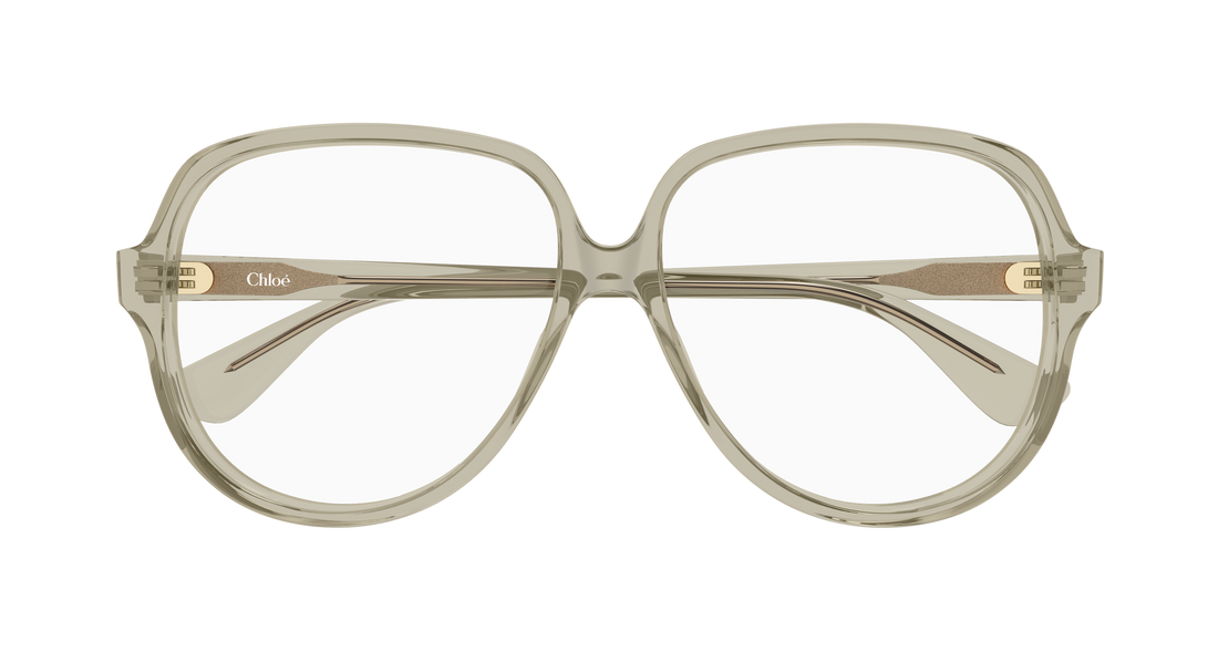 Lunettes de vue chloé ch0391o 003 verde rectangular / squared femenino taille 59mm - Vue détaillée