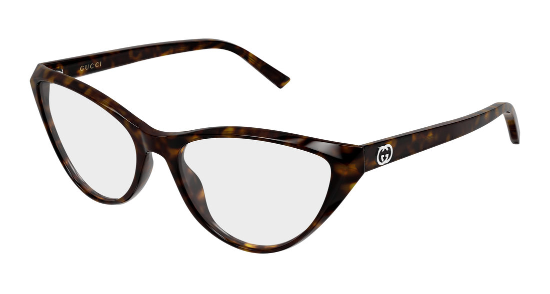 Brillen gucci gg2205o 002 havana cat eye femenino größe 55mm - Hauptansicht