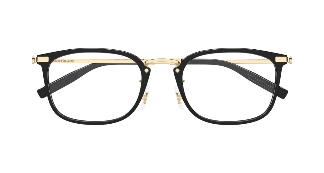 Occhiali da vista montblanc mb0494oj 001 negro rectangular / squared masculino taglia 54mm - Vista dettagliata