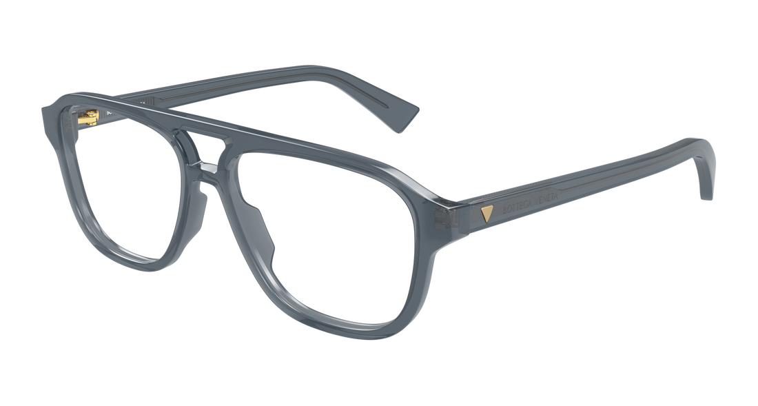 Prescription glasses bottega veneta bv1294o 006 gris pilot/navigator masculino size 56mm - Main view