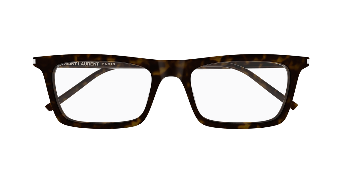 Lunettes de vue saint laurent sl 890 betty thin opt 002 havana rectangular / squared unisex taille 54mm - Vue détaillée