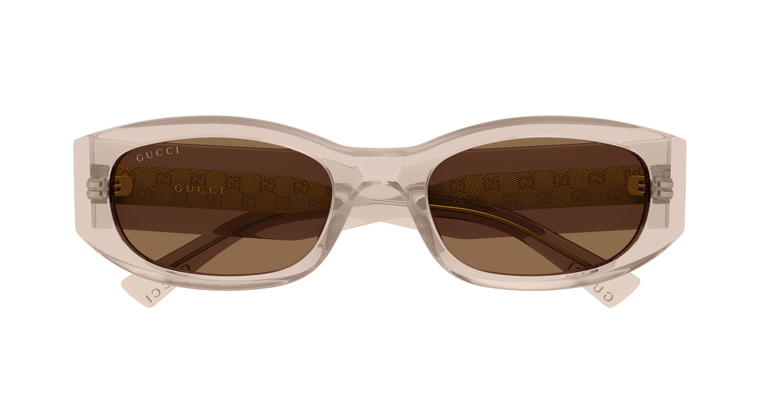 Sunglasses gucci gg2068sa 003 marron rectangular / squared femenino size 55mm - Detailed view