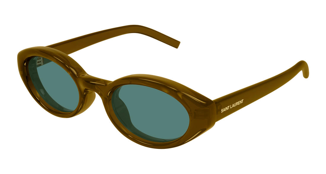 Lunettes de soleil saint laurent sl 567 plump 003 marron cat eye femenino taille 51mm - Vue principale