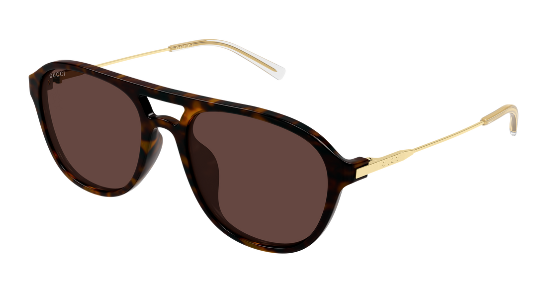 Lunettes de soleil gucci gg2254sk 002 havana pilot/navigator masculino taille 57mm - Vue principale