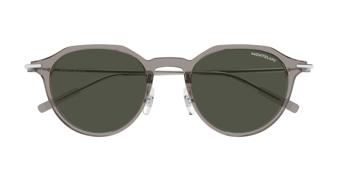 Sonnenbrillen montblanc mb0355s 010 gris round/oval/panthos masculino größe 49mm - Detailansicht