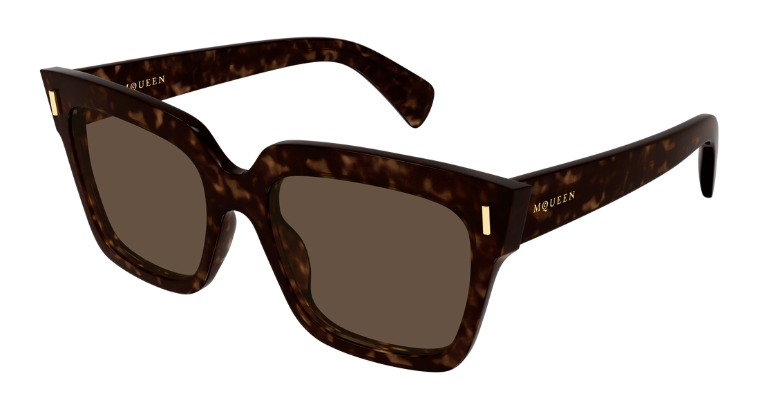 Sonnenbrillen alexander mcqueen am0583s 002 havana rectangular / squared femenino größe 56mm - Hauptansicht