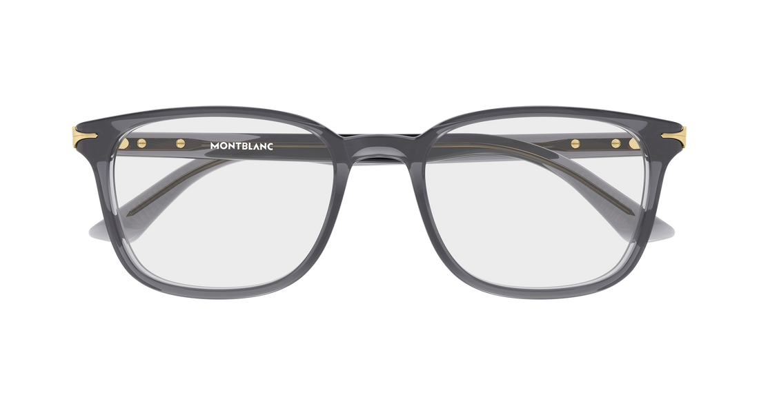 Brillen montblanc mb0519oa 004 gris rectangular / squared masculino größe 54mm - Detailansicht