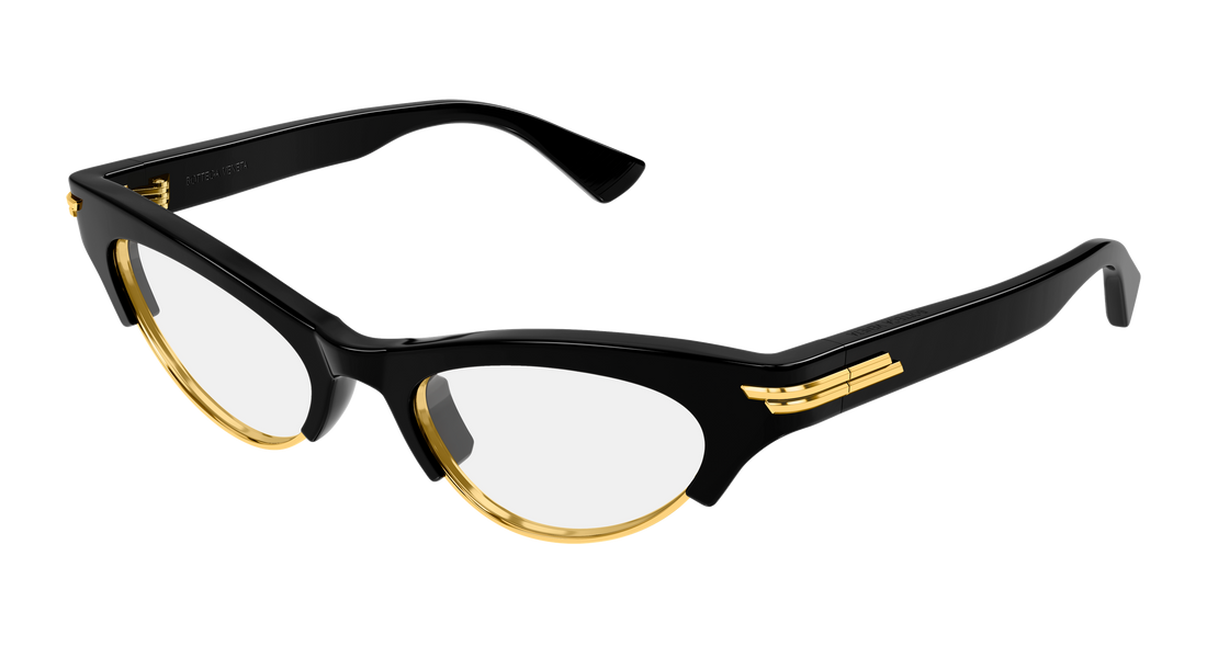 Lunettes de soleil bottega veneta bv1431s 009 negro cat eye femenino taille 52mm - Vue principale