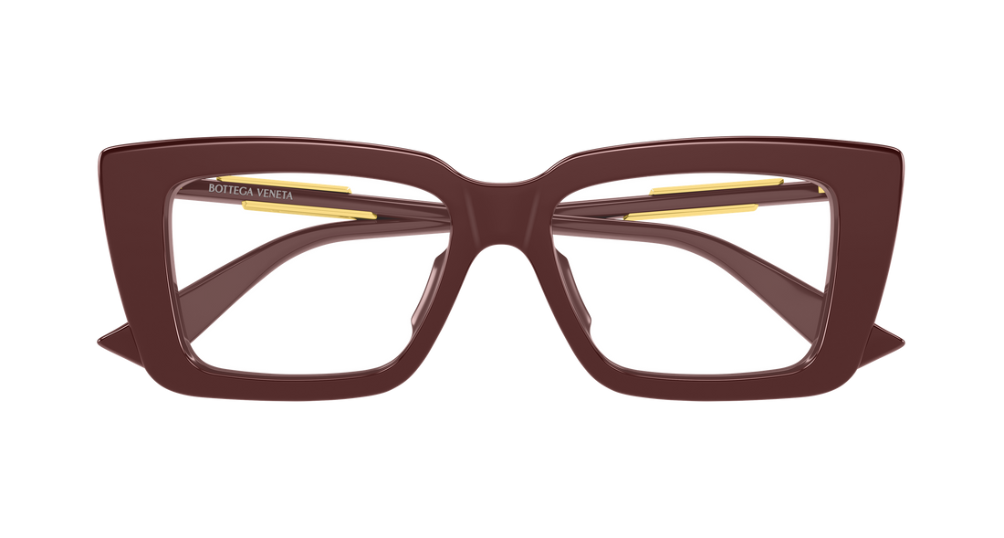 Prescription glasses bottega veneta bv1448o 004 burdeos rectangular / squared femenino size 53mm - Detailed view