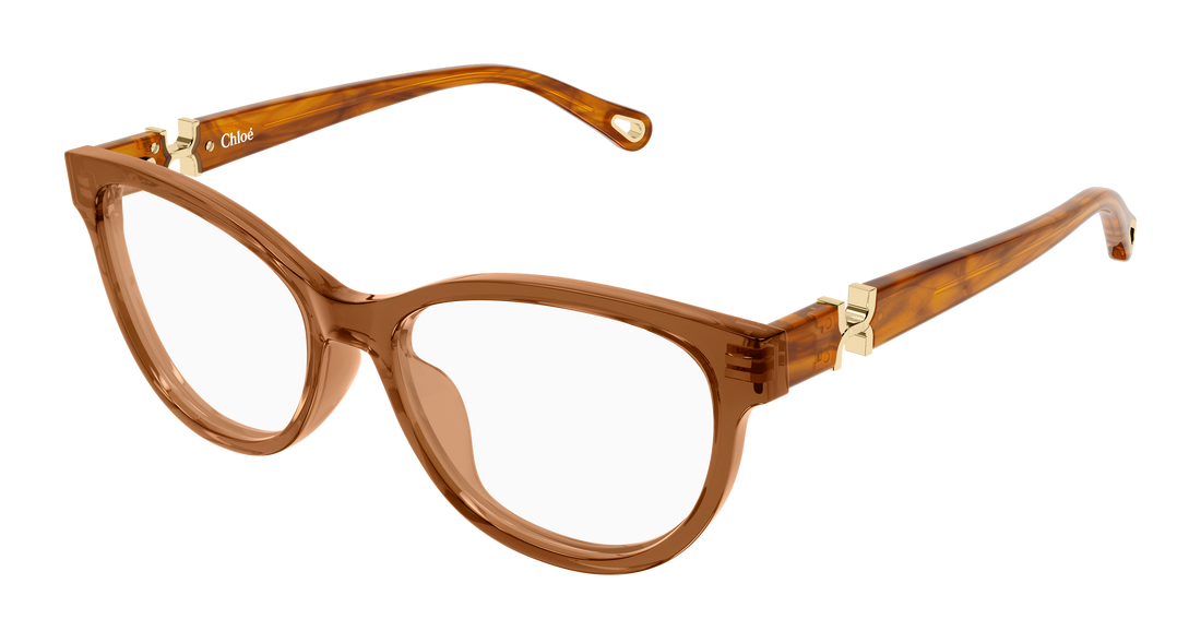 Lunettes de vue chloé ch0411ol 009 marron cat eye femenino taille 54mm - Vue principale