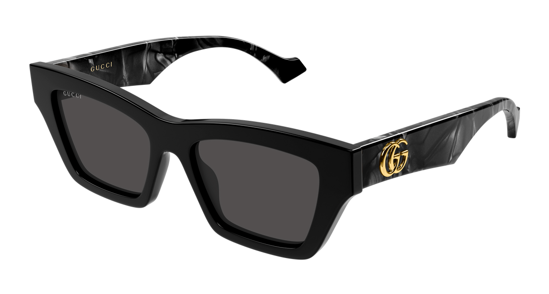 Lunettes de soleil gucci gg1753s 006 negro cat eye femenino taille 53mm - Vue principale