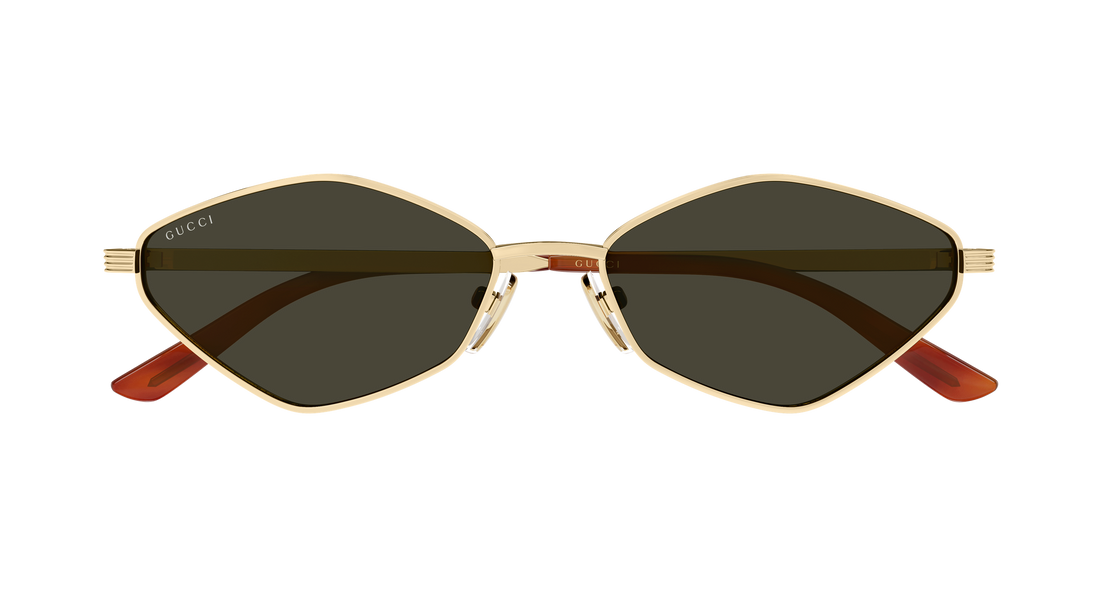 Lunettes de soleil gucci gg2222s 002 dorado geometrical/directional femenino taille 56mm - Vue détaillée