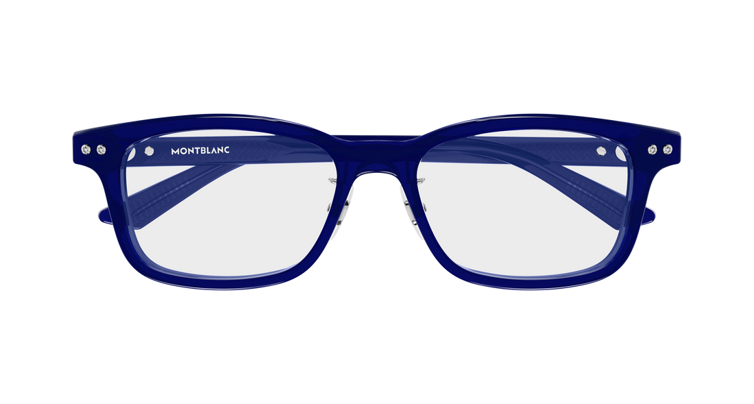 Brillen montblanc mb0533oj 004 azul rectangular / squared masculino größe 53mm - Detailansicht