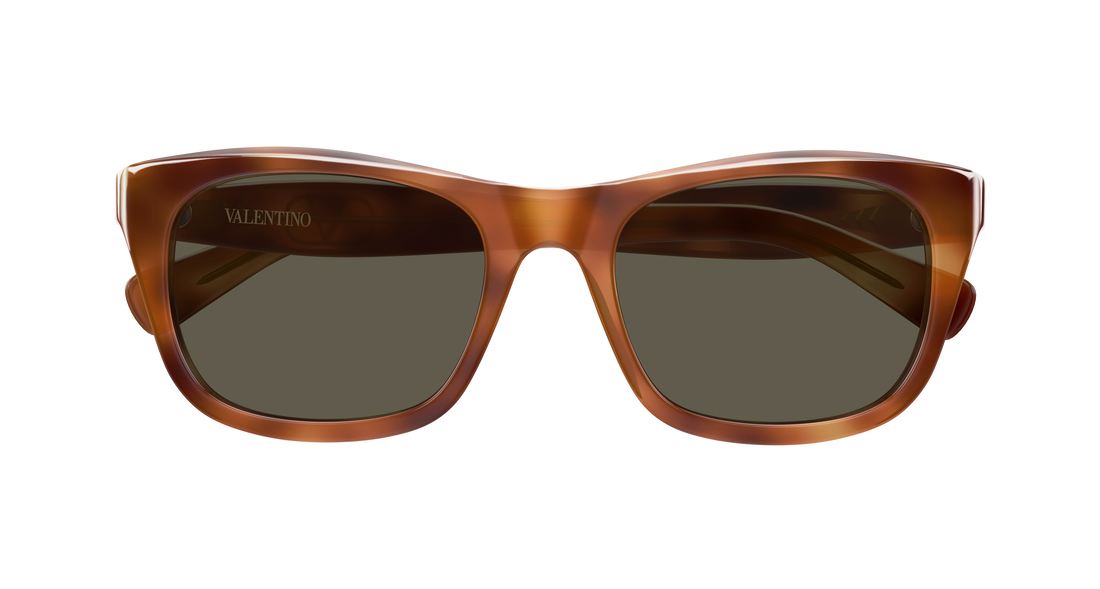 Sonnenbrillen valentino vg0013sk 002 havana rectangular / squared femenino größe 55mm - Detailansicht