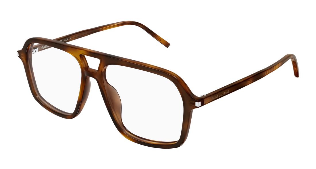 Lunettes de vue saint laurent sl 960 002 havana pilot/navigator femenino taille 55mm - Vue principale