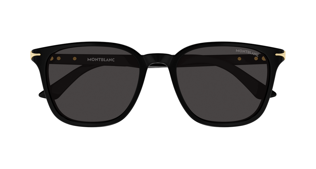 Sonnenbrillen montblanc mb0518sa 001 negro rectangular / squared masculino größe 55mm - Detailansicht