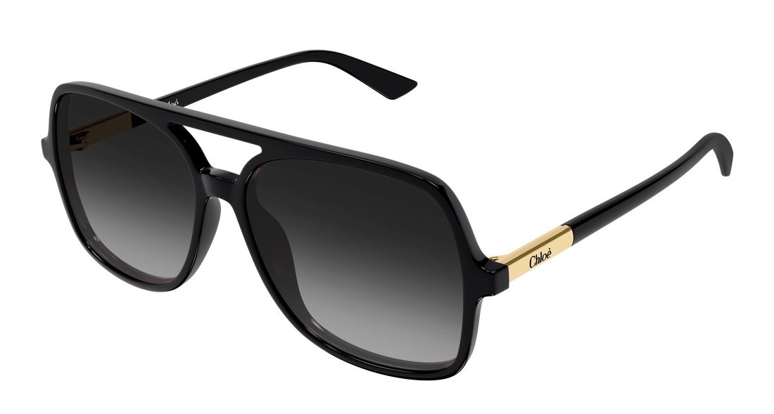 Lunettes de soleil chloé ch0364s 001 negro pilot/navigator femenino taille 57mm - Vue principale