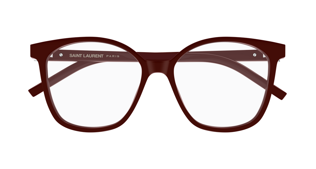 Gafas graduadas saint laurent sl m162 006 burdeos round/oval/panthos femenino talla 55mm - Vista de detalle