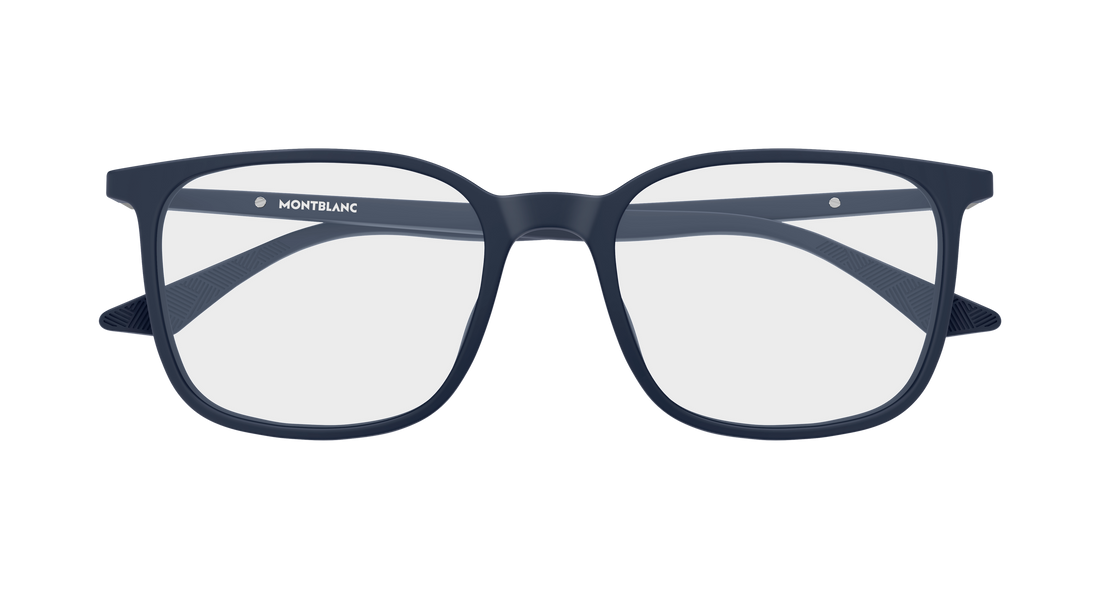 Brillen montblanc mb0511o 003 azul rectangular / squared masculino größe 52mm - Detailansicht