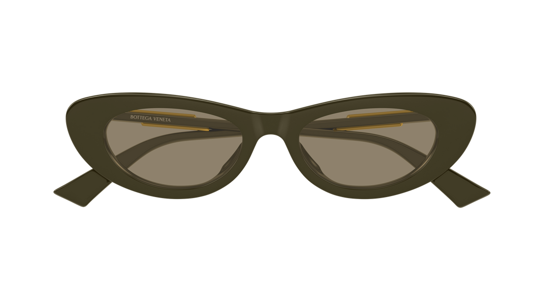 Sunglasses bottega veneta bv1447s 005 verde cat eye femenino size 51mm - Detailed view