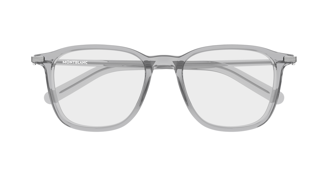 Lunettes de vue montblanc mb0499o 003 gris rectangular / squared masculino taille 52mm - Vue détaillée