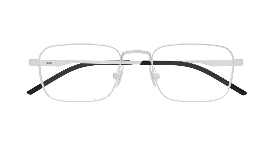 Occhiali da vista puma pu0534o 001 plateado rectangular / squared masculino taglia 53mm - Vista dettagliata